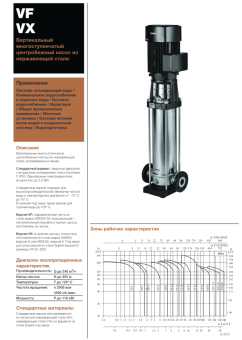 Вертикальный многоступенчатый насос Hydroo VX1-33R 0220 T 2340 5 2 IE3